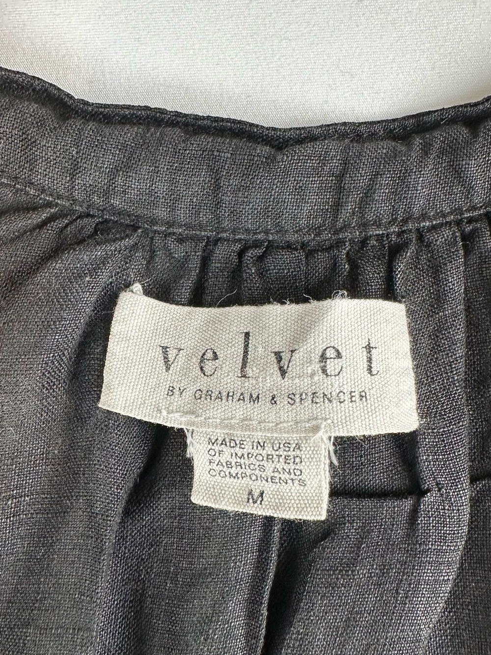 Velvet by Graham & Spencer Black Lightweight Button-Down Blouse - Picture 2 of 3